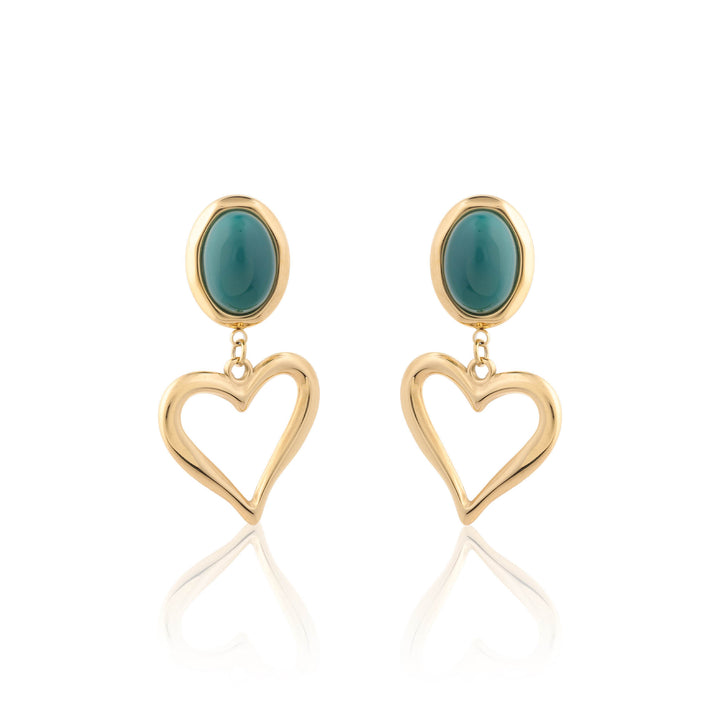 Minted Love Earrings
