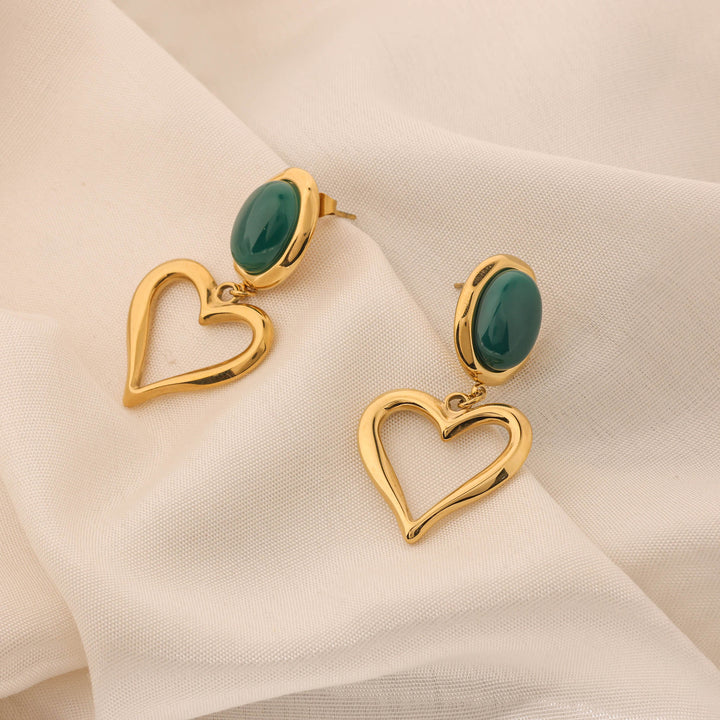 Minted Love Earrings