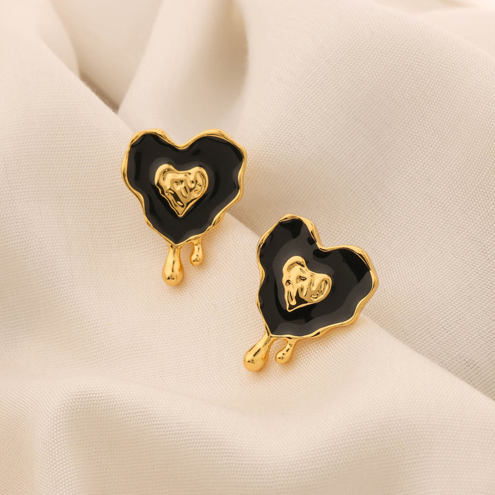 Molten Heart Studs