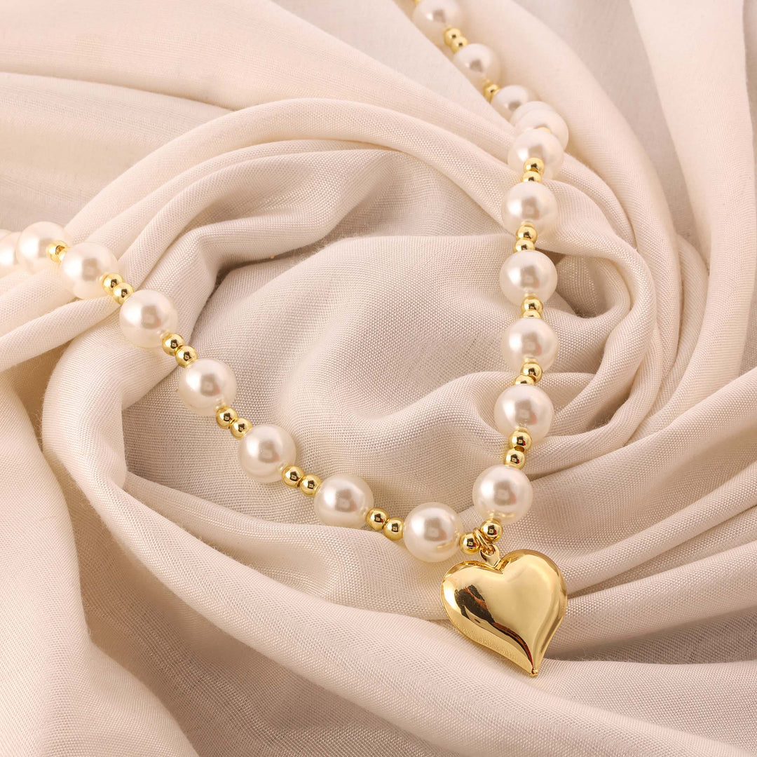 Pearl Heartbeat Necklace