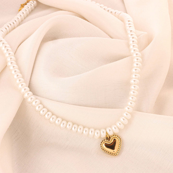 Pearl Whisper Heart Necklace
