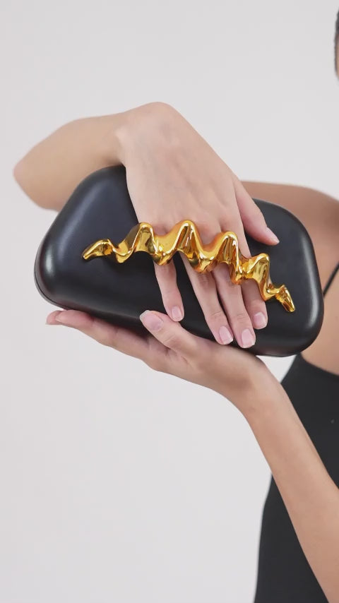 Golden Wave Clutch