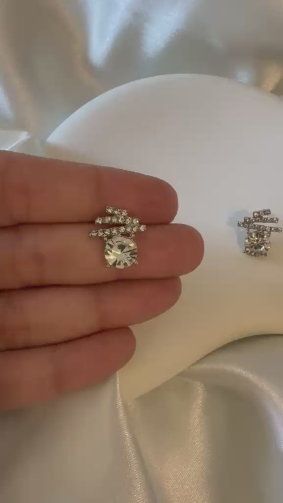 Crystal Bow Studs