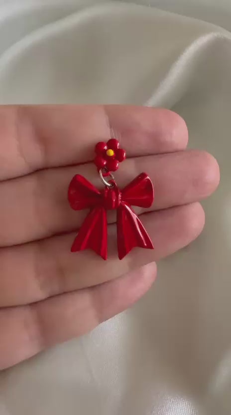 Holiday Bow Earrings