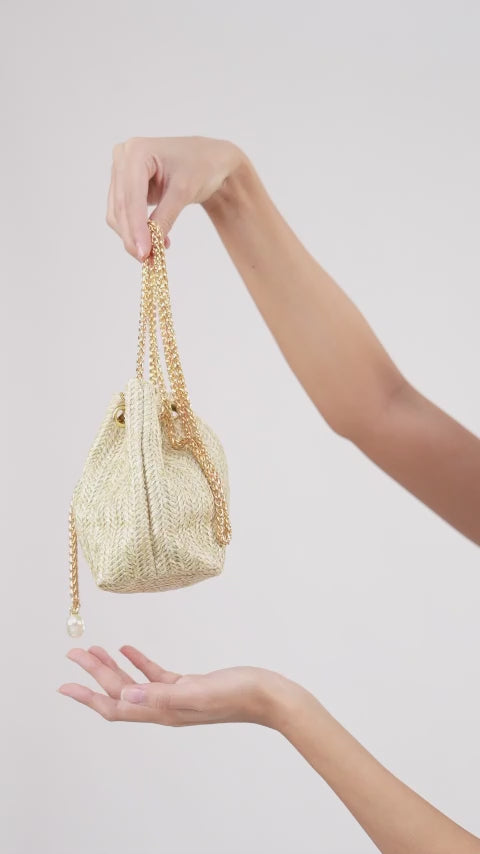 The Golden Weave Bag