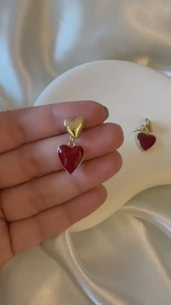 Ruby Duo Hearts