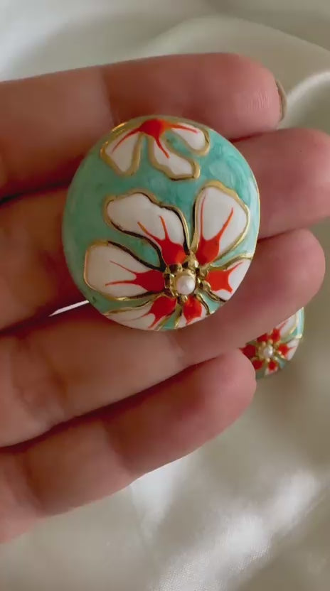 Coral Bloom Studs