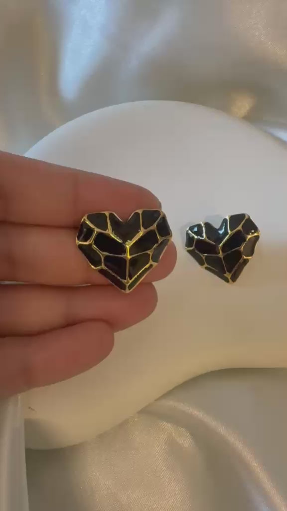 Midnight Mosaic Hearts