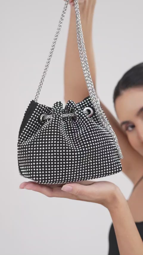 The Midnight Bucket Bag