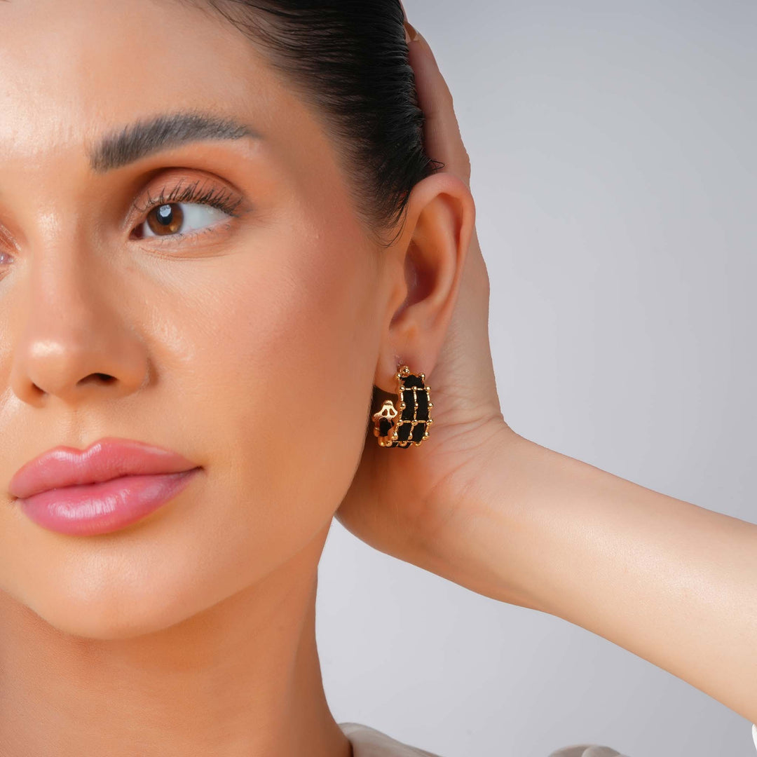 Black Belle Hoops