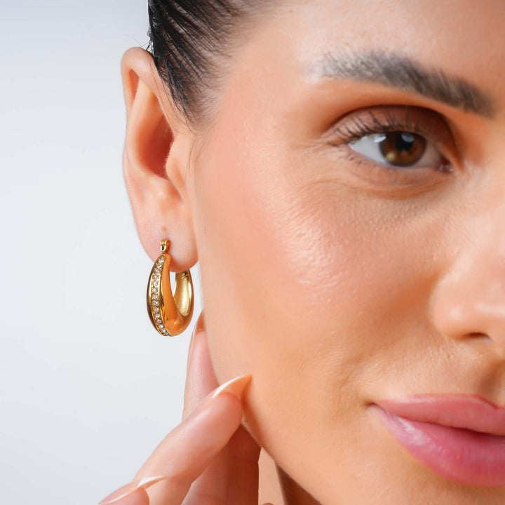 Bold Bling Hoops