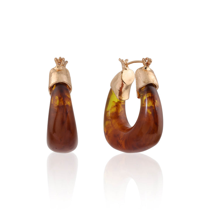 Caramel Charm Hoops