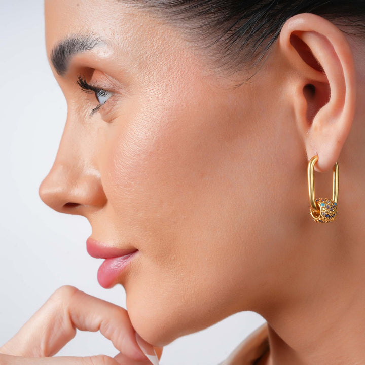 Color Dot Hoops