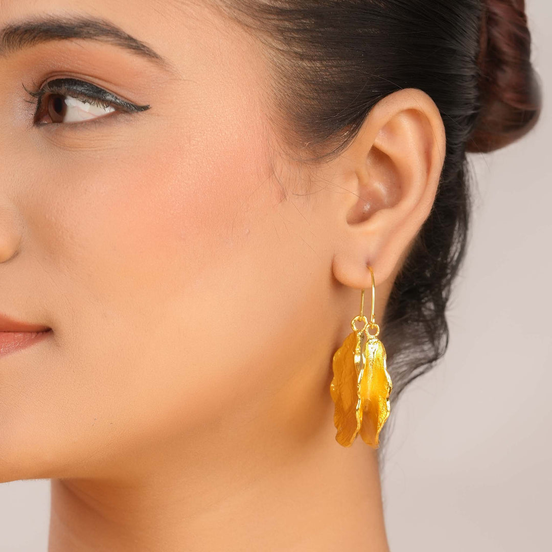 Crinkle Hoop Earrings