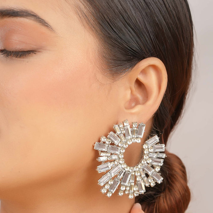 Crystal Hoop Earrings