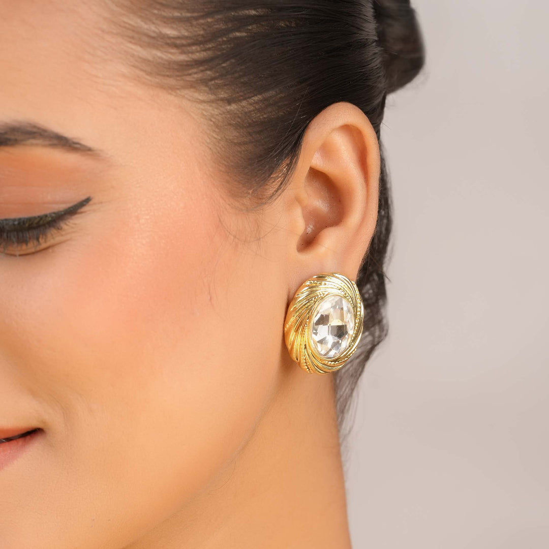 Crystal Swirl Earrings