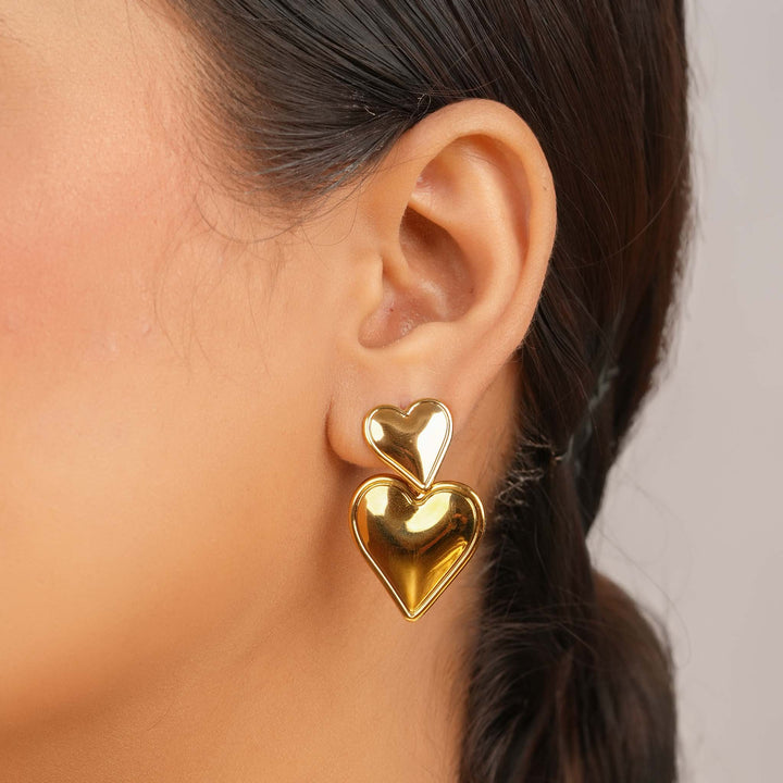 Double Love Studs