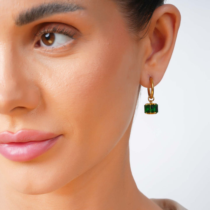 Emerald Drop earrings