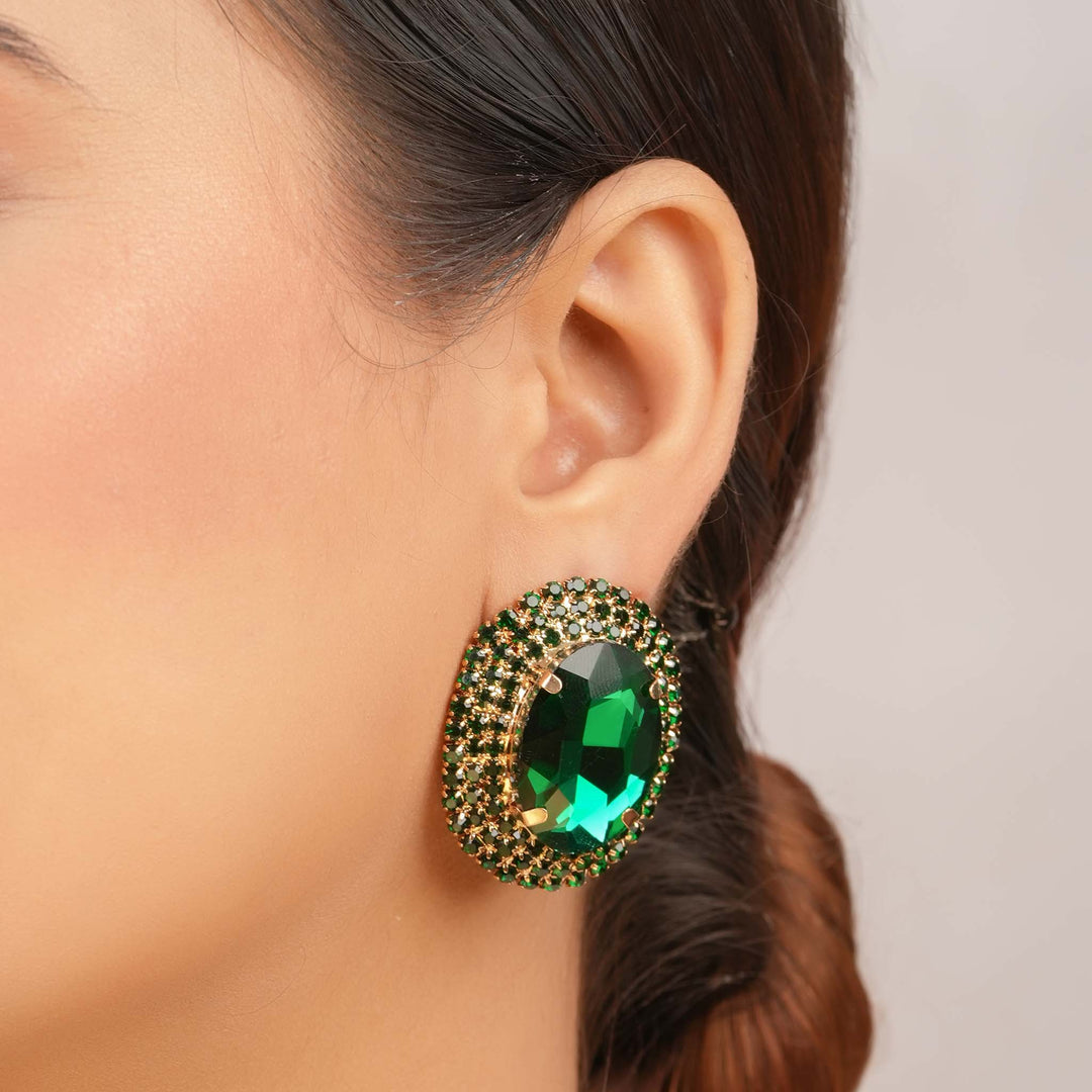 Emerald Muse Studs