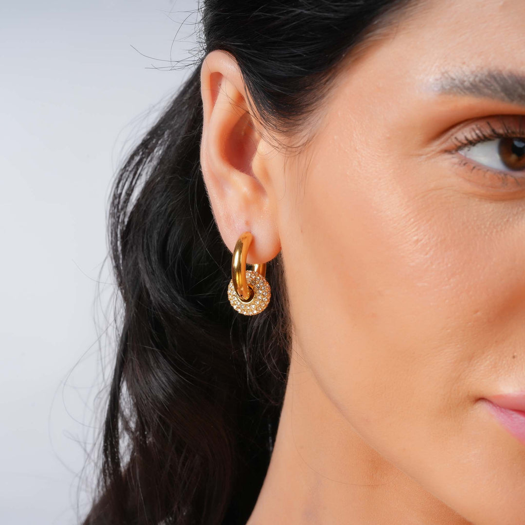 Golden Halo Hoops
