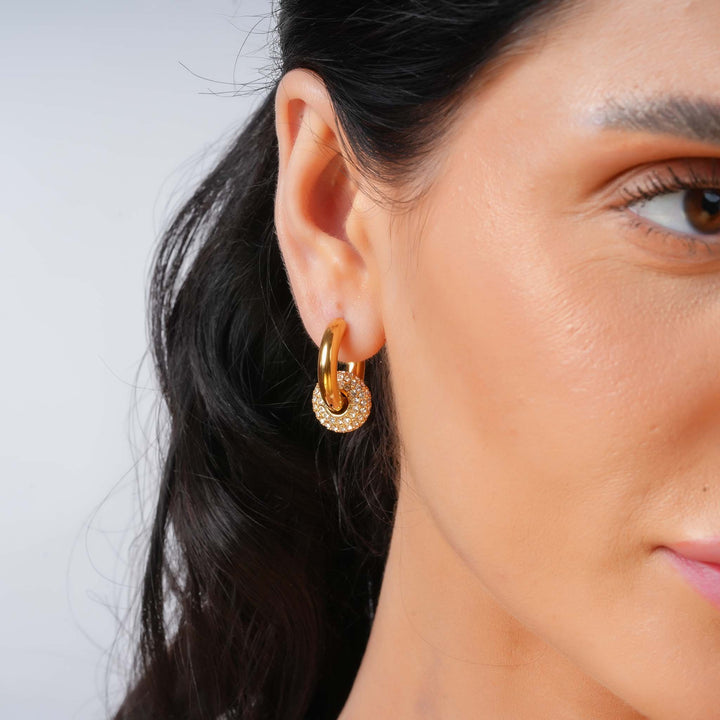 Golden Halo Hoops
