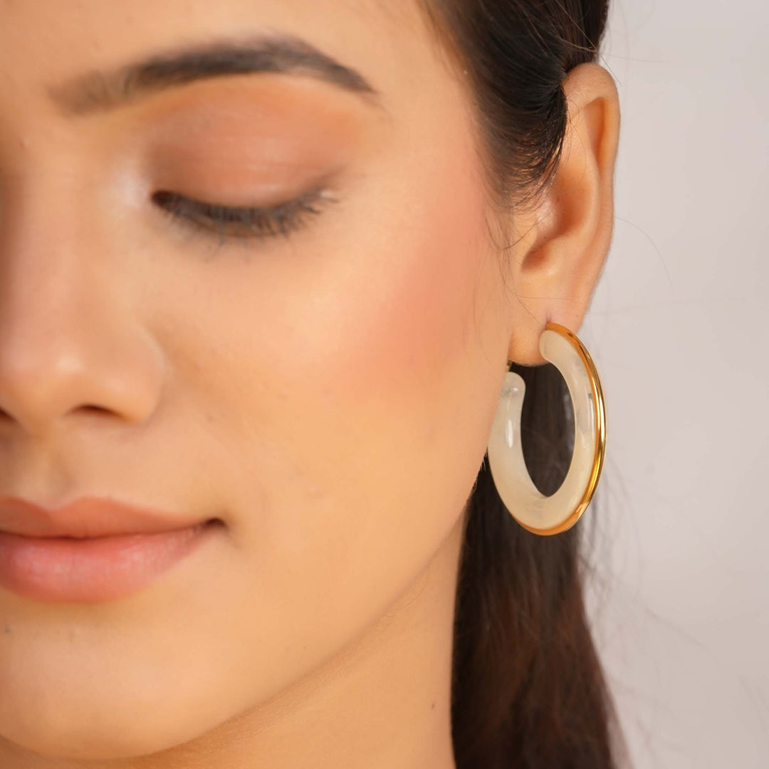 Golden Ice Hoops