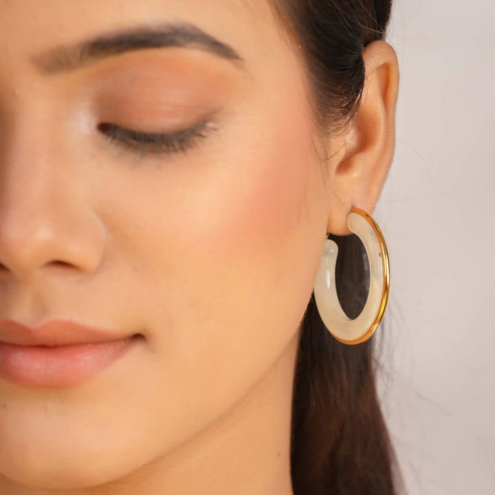 Golden Ice Hoops