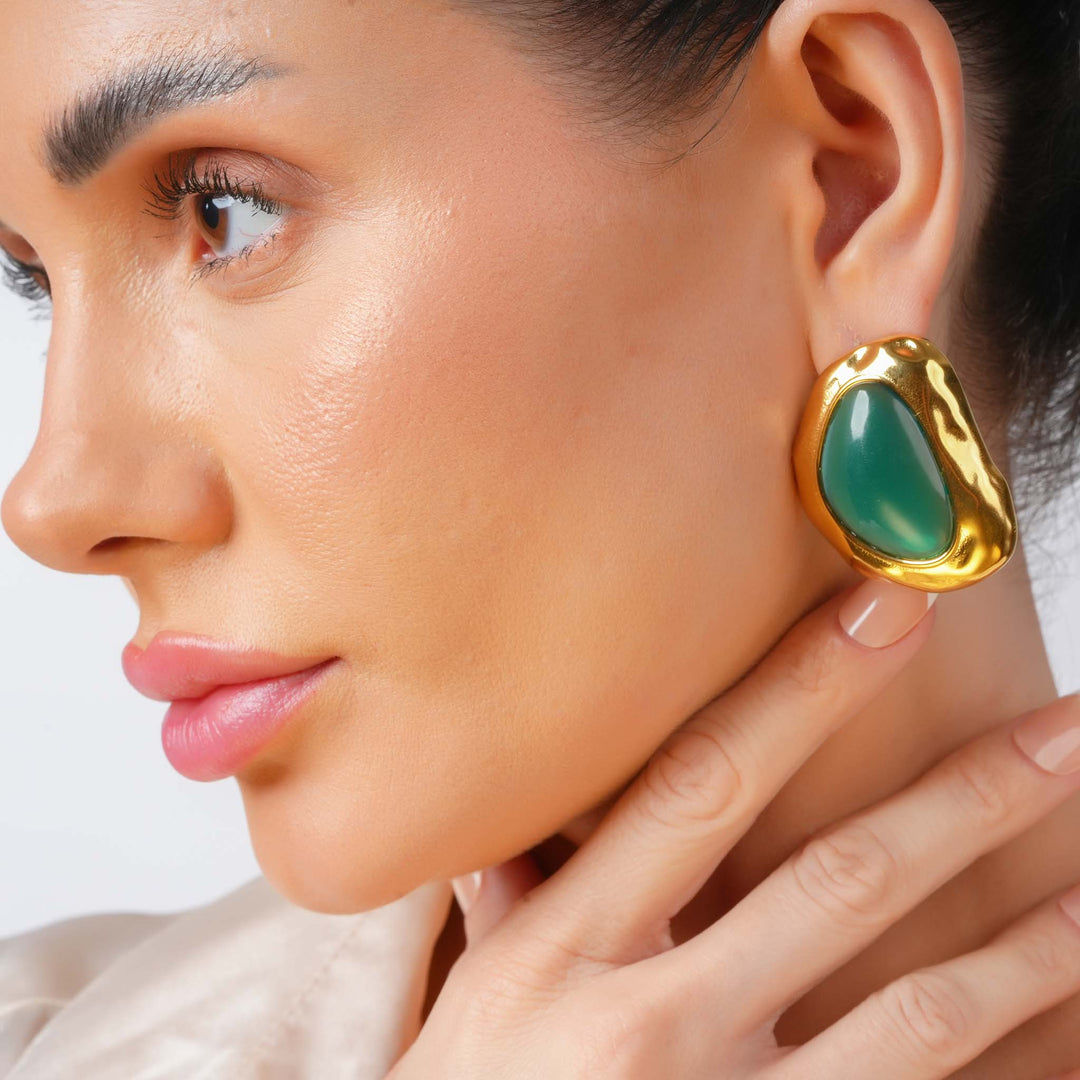 Green Glow Studs