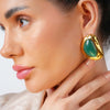 Green Glow Studs