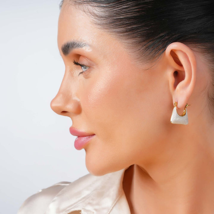 Marble Muse Hoops