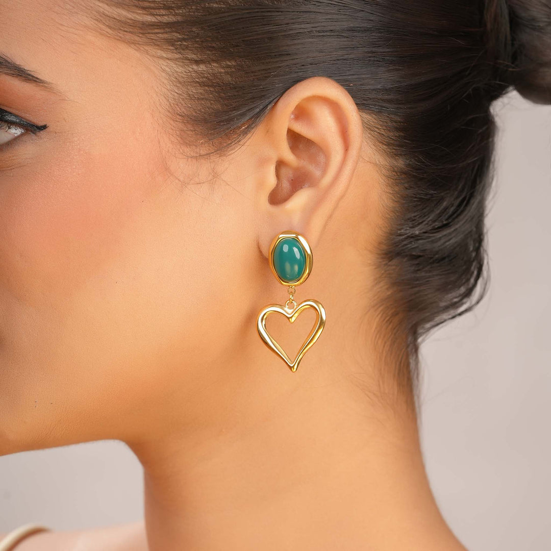 Minted Love Earrings