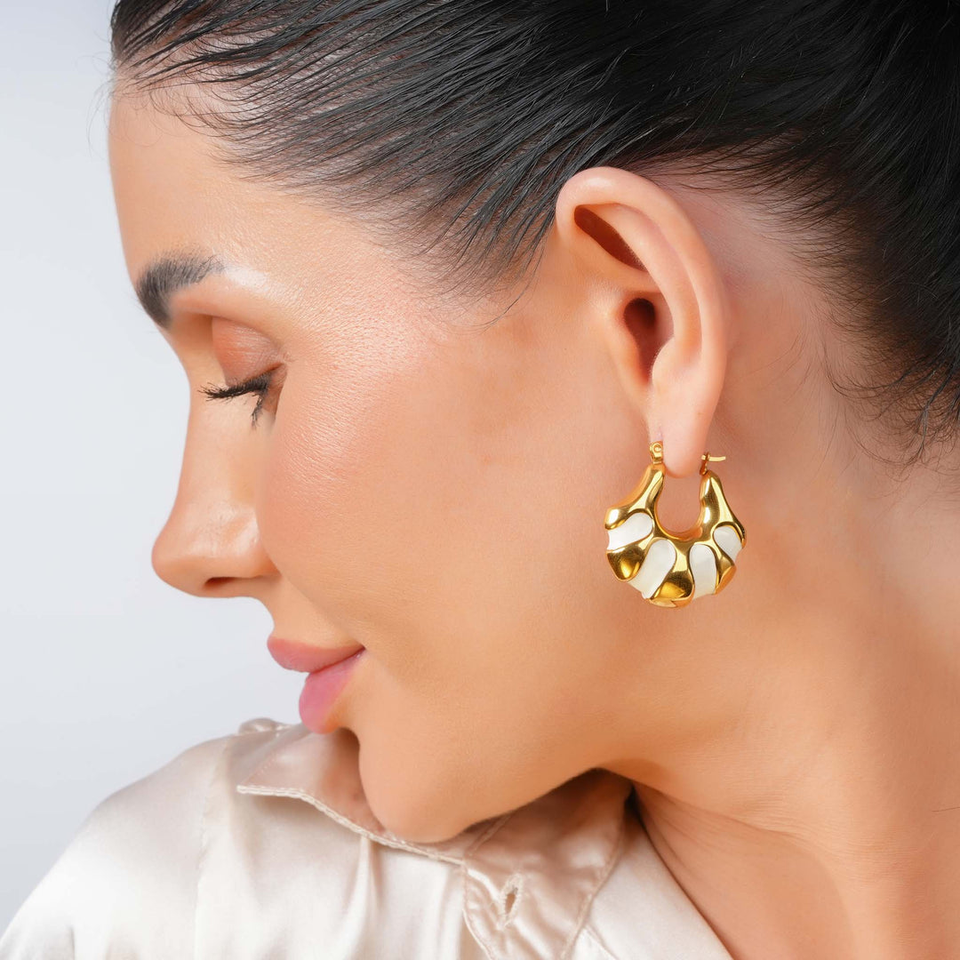 Vanilla Gleam Hoops