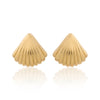 Sculpted Fan Studs
