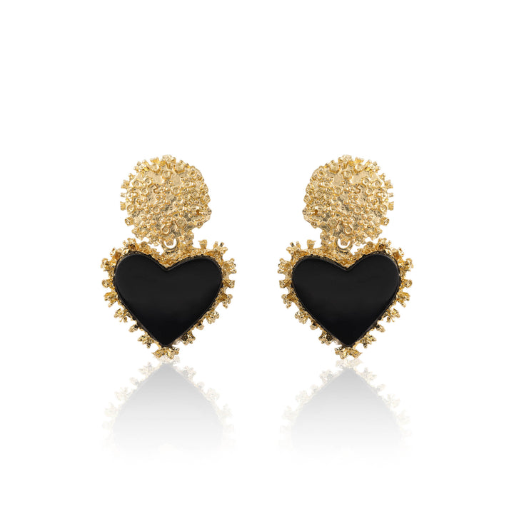 The Midnight Heart Earrings